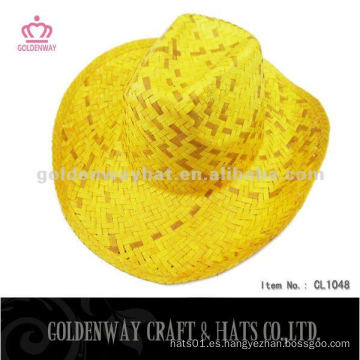 Sombrero de paja amarillo vendedor caliente del vaquero 2012